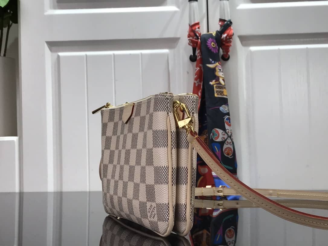 Best Replica Louis Vuitton Double Zip Replica Pochette N60460 - Colareps