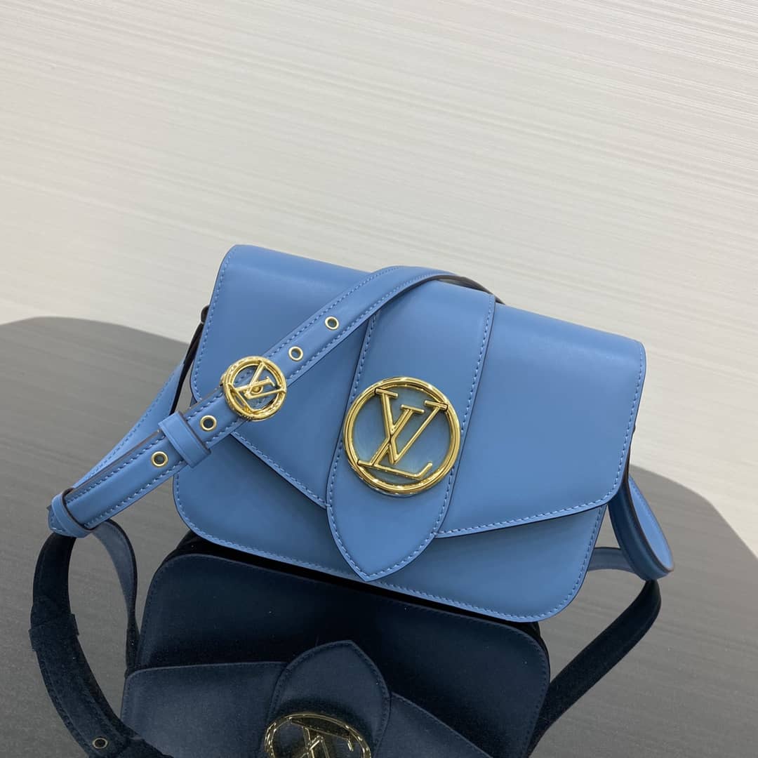 Best Replica Louis Vuitton Pont 9 Leather Crossbody Bag M55948 - Colareps