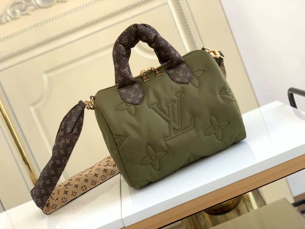 Best Replica Louis Vuitton Replica Bags Speedy Bandouliere 25 Green M59009 - Colareps