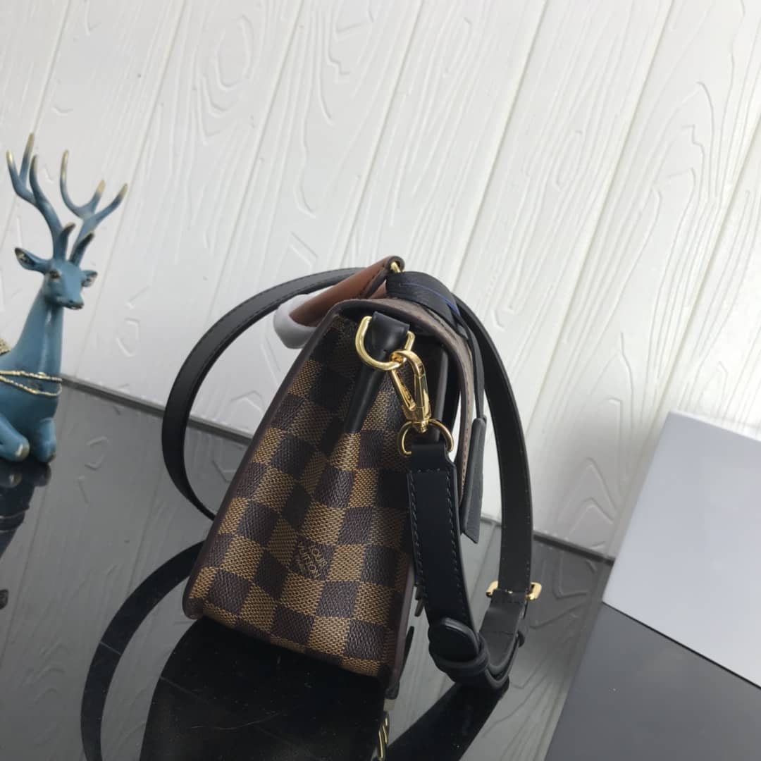 Best Replica Louis Vuitton Damier Canvas Trendy Replica Crossbody Bag Black N40146 - Colareps
