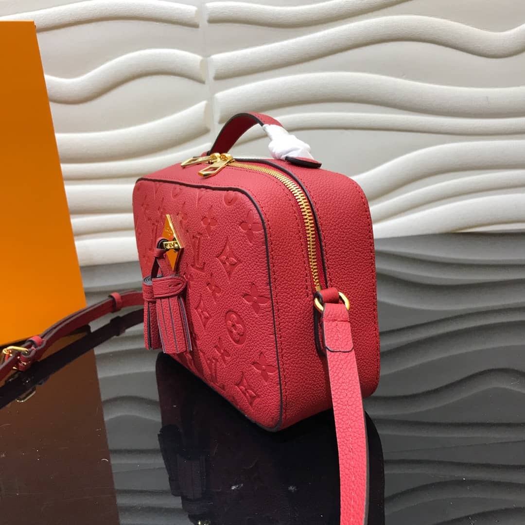 Best Replica Louis Vuitton Monogram Empreinte Saintonge Replica Bag Red M44606 - Colareps