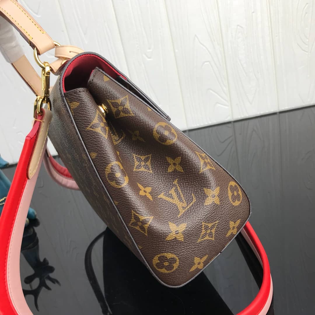 Best Replica Louis Vuitton Cluny BB Monogram Canvas Shoulder Bag Replica Red M42738 - Colareps