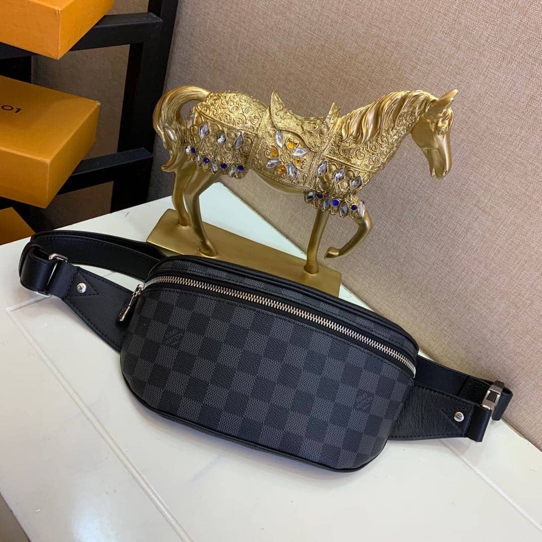 Best Replica Louis Vuitton Damier Campus Graphite PVC Body Replica Bumbag N40362 - Colareps