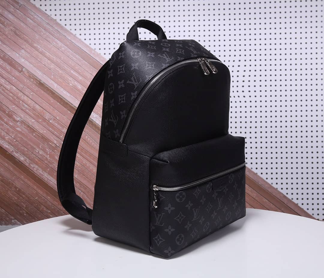 Best Replica Louis Vuitton Discovery PM Leather Canvas Black M30230 Replica Backpack - Colareps
