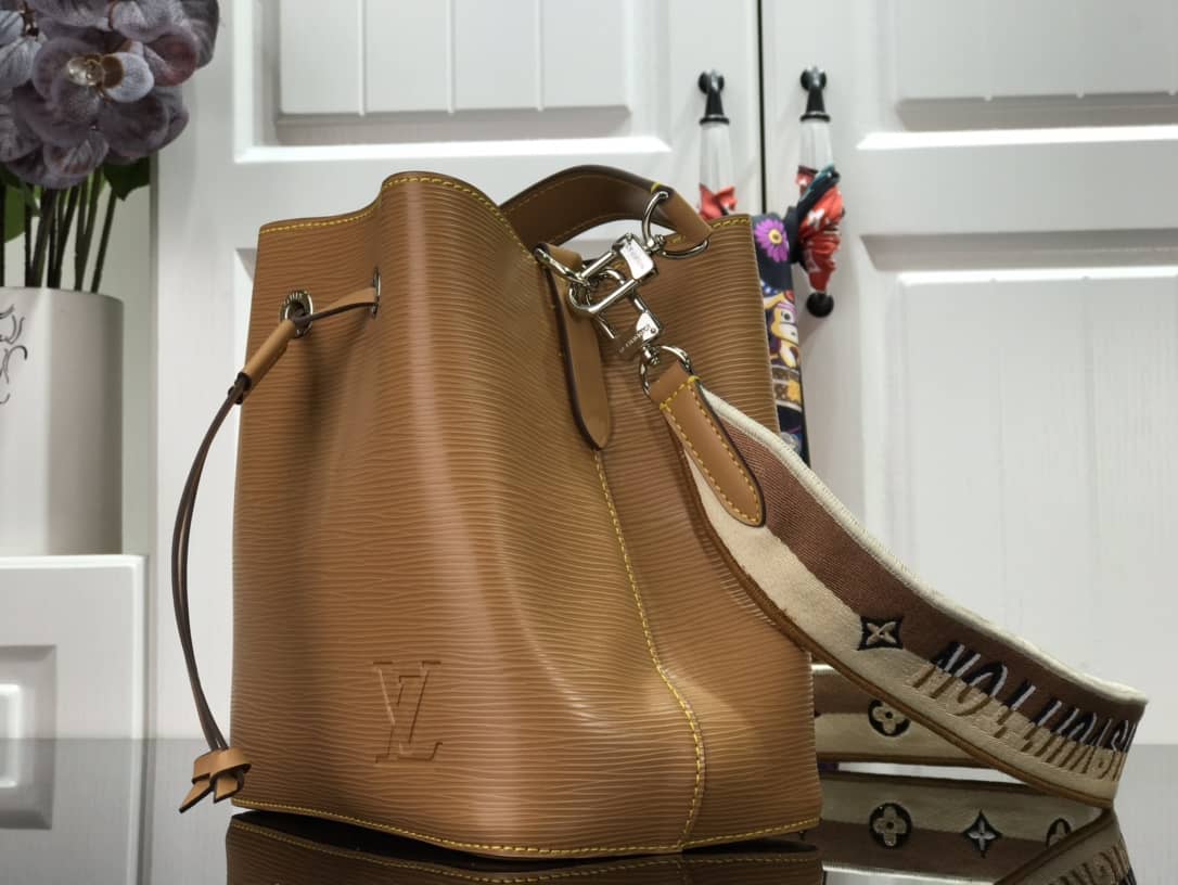 Best Replica Louis Vuitton Neonoe BB Replica Bucket Bag Brown M57691 - Colareps