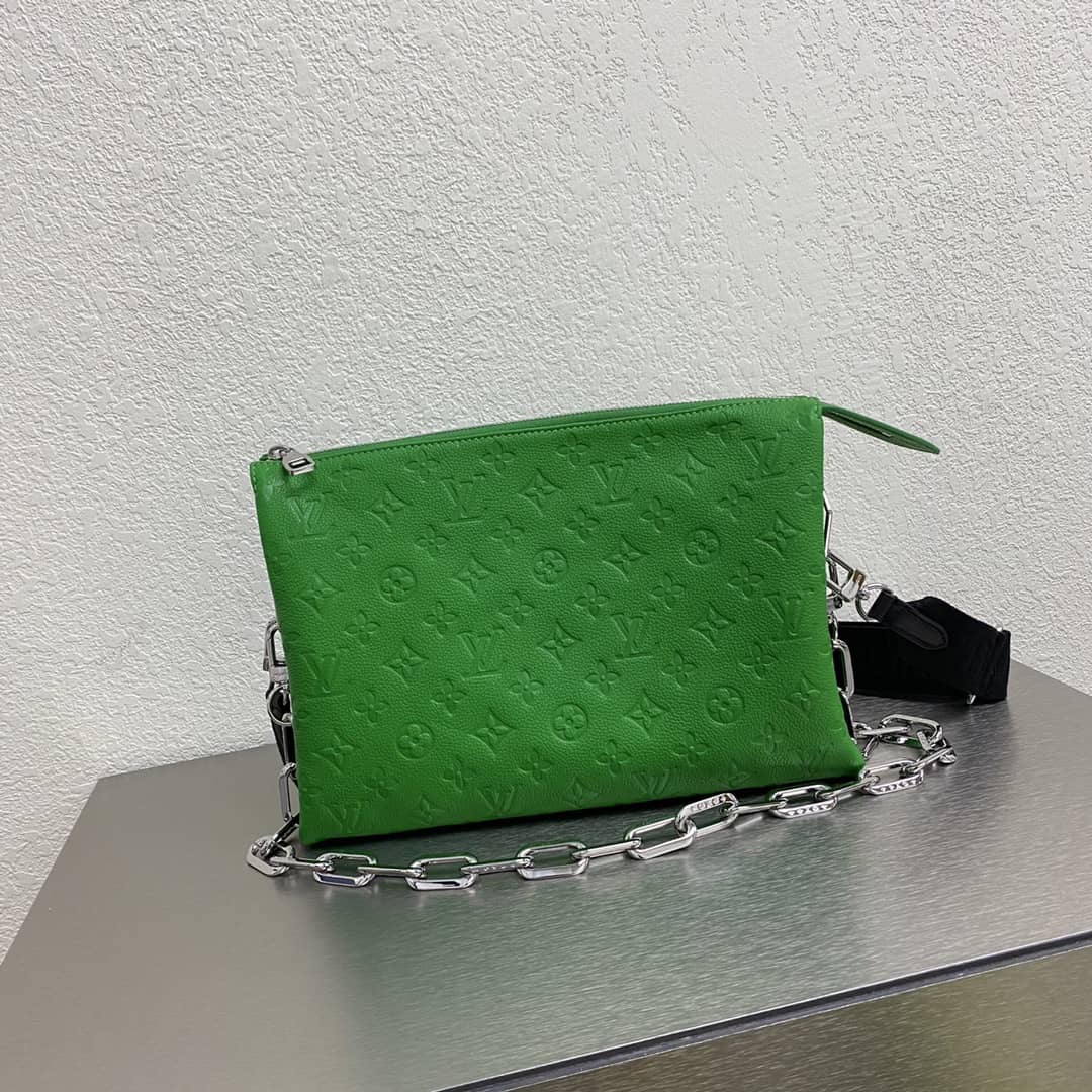 Best Replica Cheap Louis Vuitton Chain Clutch Bag Green Online - Colareps