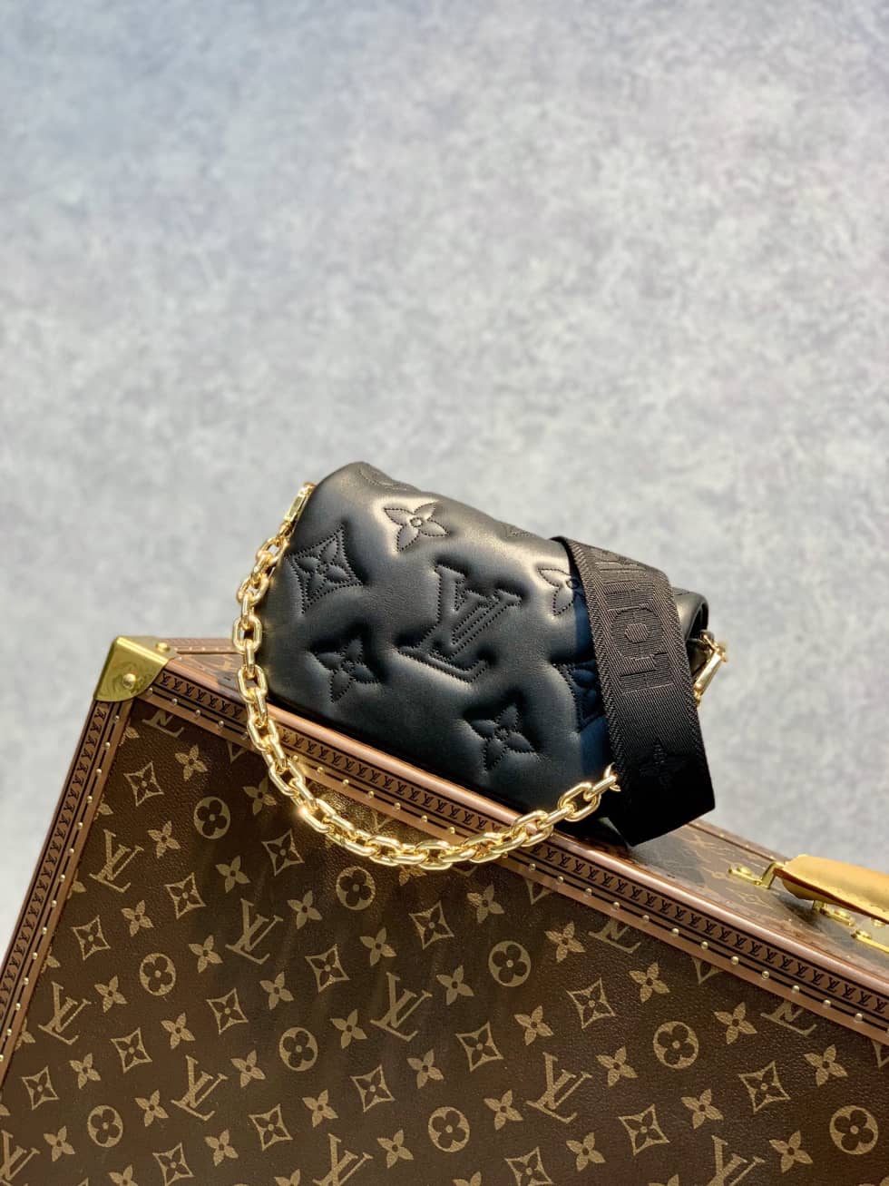 Best Replica Louis Vuitton Wallet On Strap Bubblegram Black M81398 Replica - Colareps