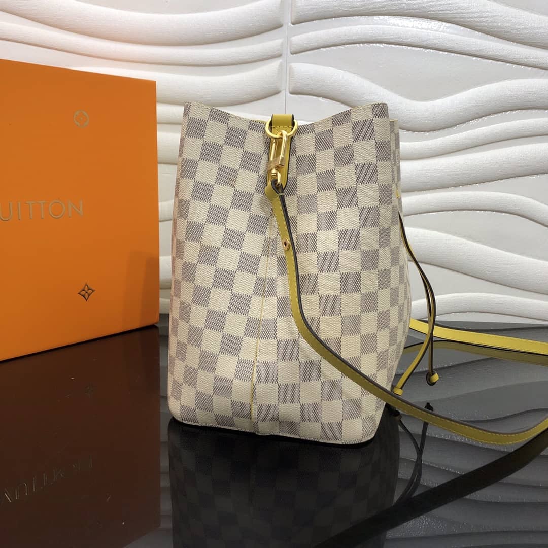 Best Replica Louis Vuitton Neonoe Replica Bucket Bag Beige Yellow M44020 - Colareps