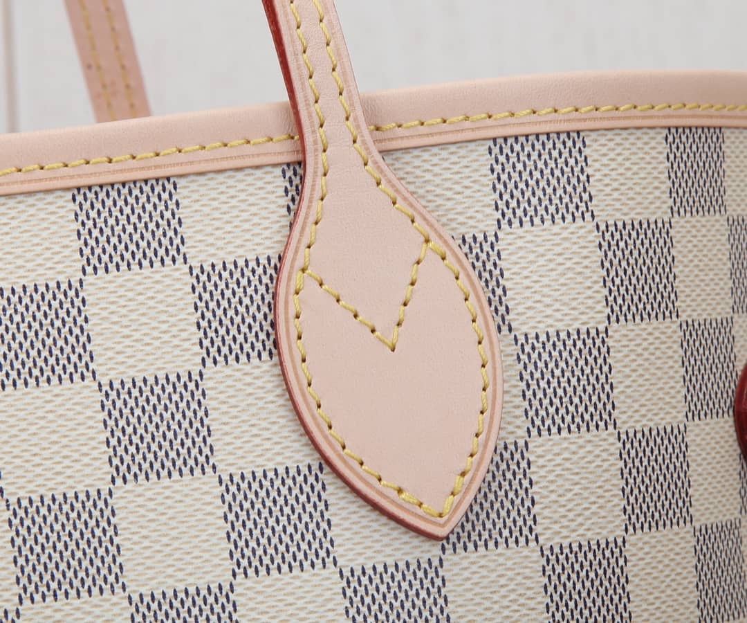 Best Replica Louis Vuitton Neverfull Dupe MM Damier Azur Tote N41361 - Colareps