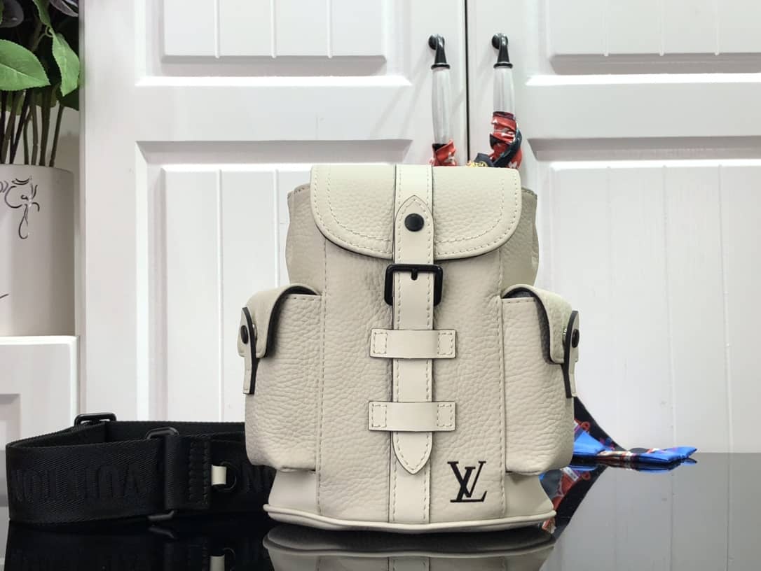 Best Replica Louis Vuitton Christopher XS Replica Backpack White M58495 - Colareps