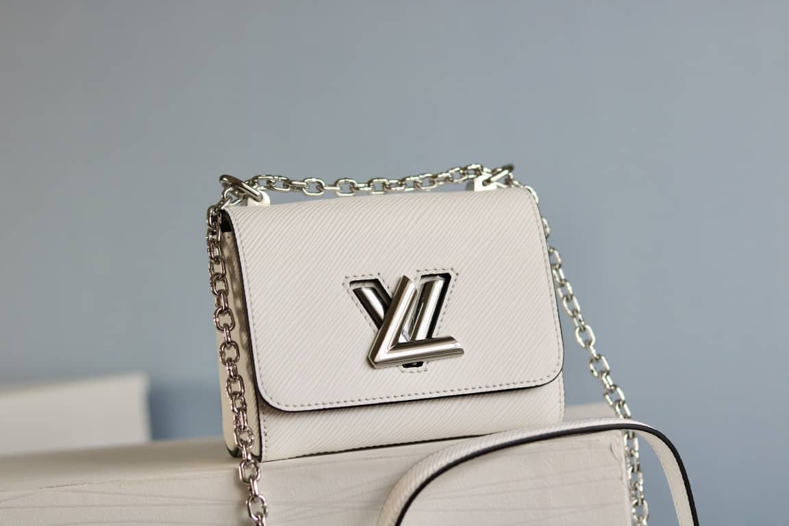 Best Replica Louis Vuitton Replica Twist MM Epi Leather Bag White - Colareps