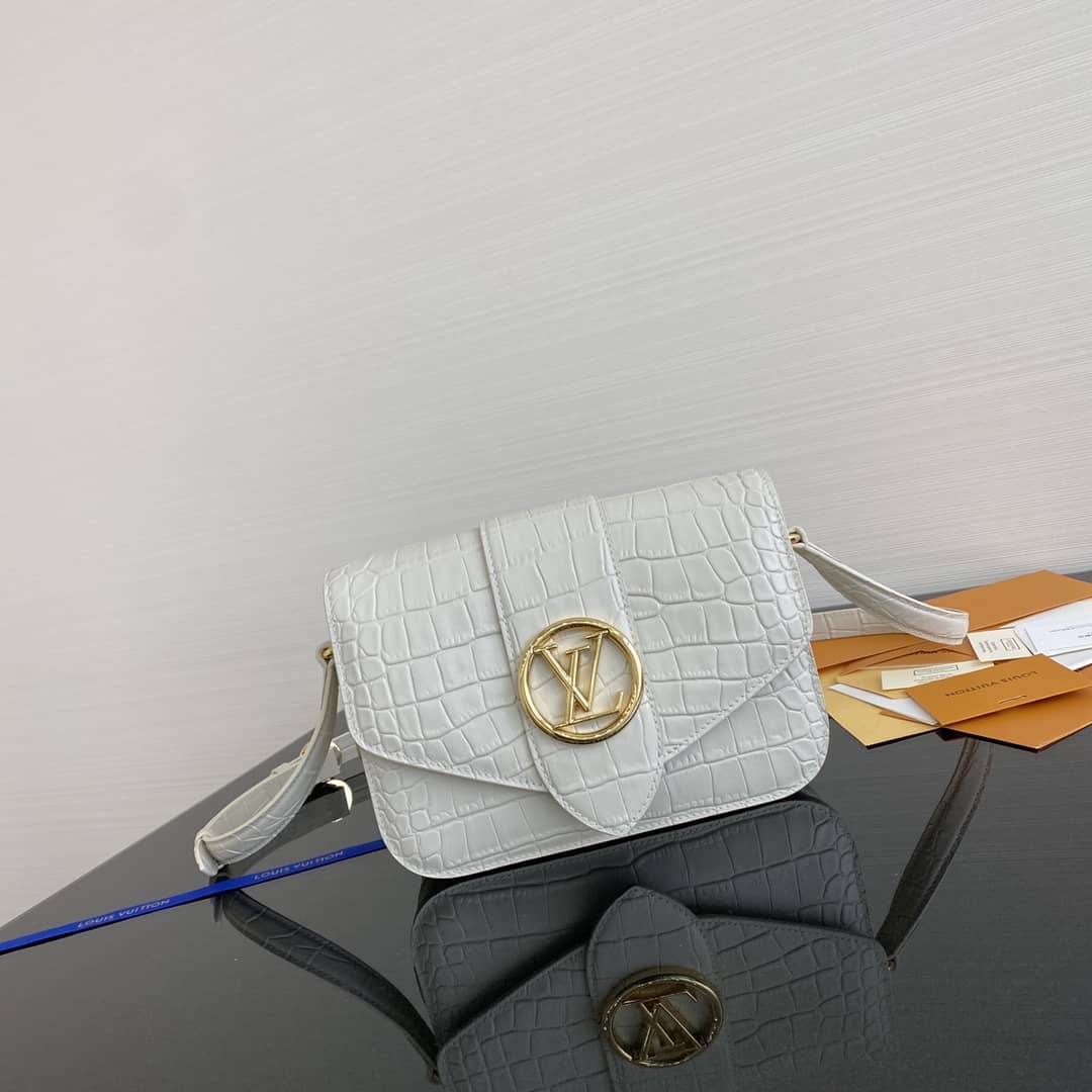 Best Replica Louis Vuitton Pont 9 Leather Crossbody Bag M55948 - Colareps