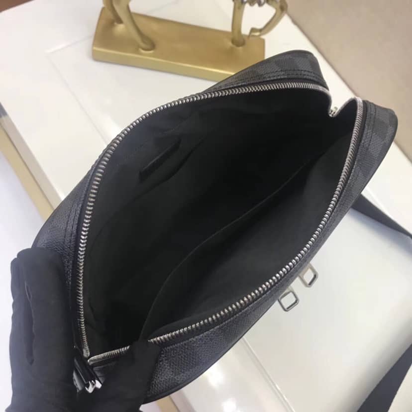 L0vis Vvtt0n Damier Graphite Dayton Reporter PM Replica Shoulder Bag N41408