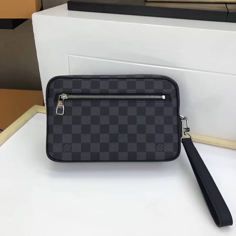 L0vis Vvtt0n Damier Graphite Pochette Kasai Clutch Replica Black N41664