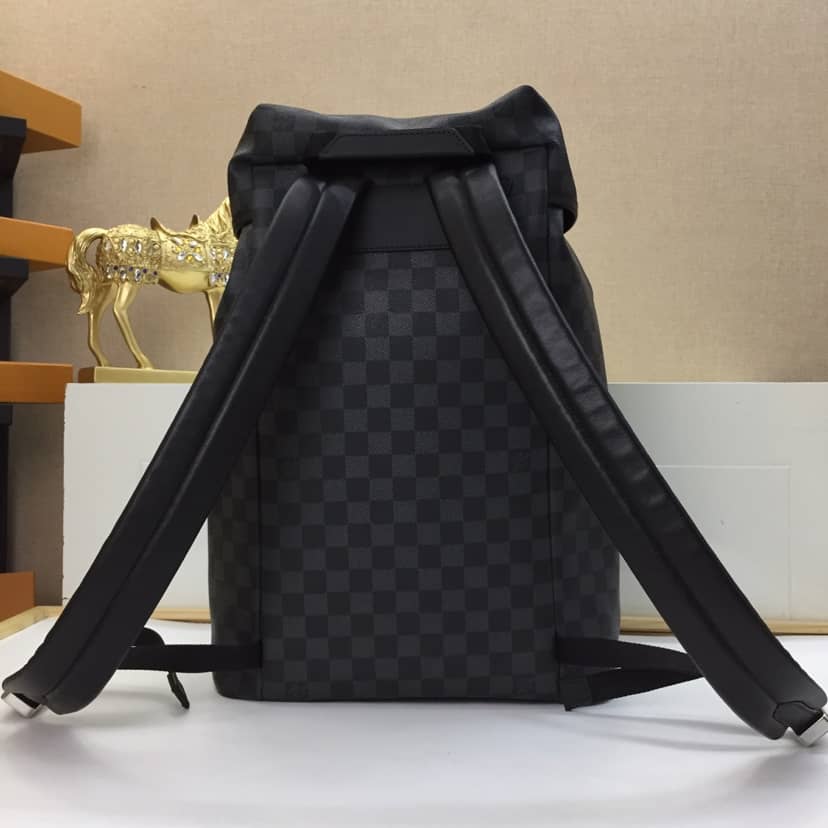 Best Replica Louis Vuitton Monogram Damier Graphite Replica Zack Backpack N40005 - Colareps