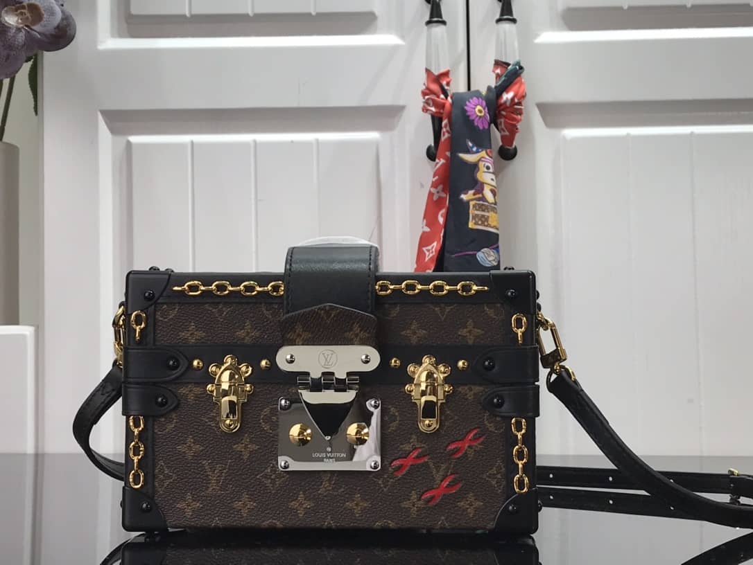 Best Replica Louis Vuitton Petite Malle Monogram Canvas Replica Bag M45554 - Colareps