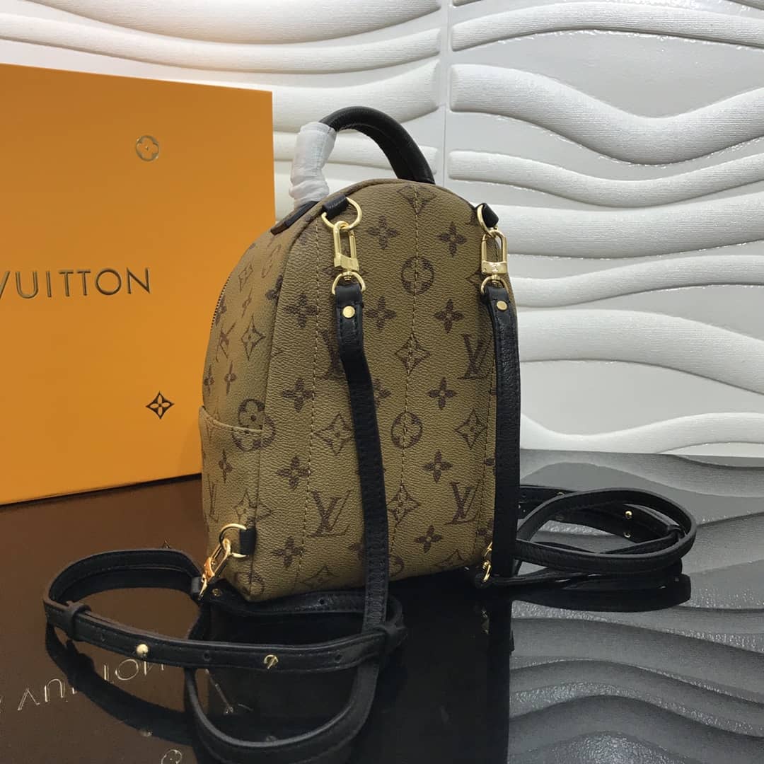 Best Replica Louis Vuitton Palm Spring Mini Replica Backpack Monogram Reverse Canvas Yellow M44872 - Colareps