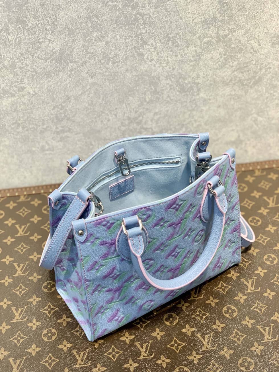 Best Replica Louis Vuitton Onthego PM Blue M46067 Replica Tote - Colareps