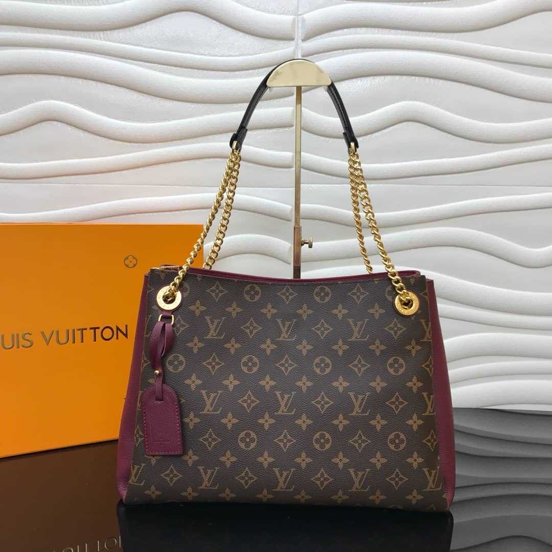 Best Replica Louis Vuitton Surene MM Monogram Chain Shoulder Bag Replica Purple M43772 - Colareps