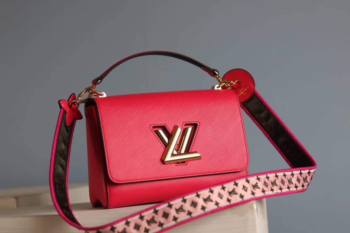 Best Replica Louis Vuitton Textured Epi Leather Twist Series Bag Red - Colareps