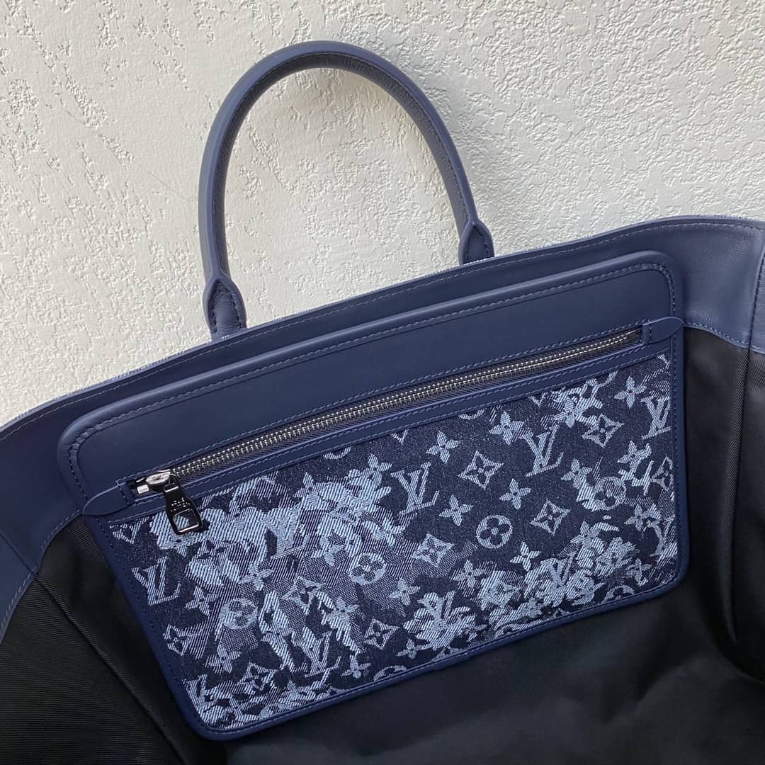 Best Replica Louis Vuitton Grand Sac Monogram Tapestry Canvas Tote Replica M57284 - Colareps