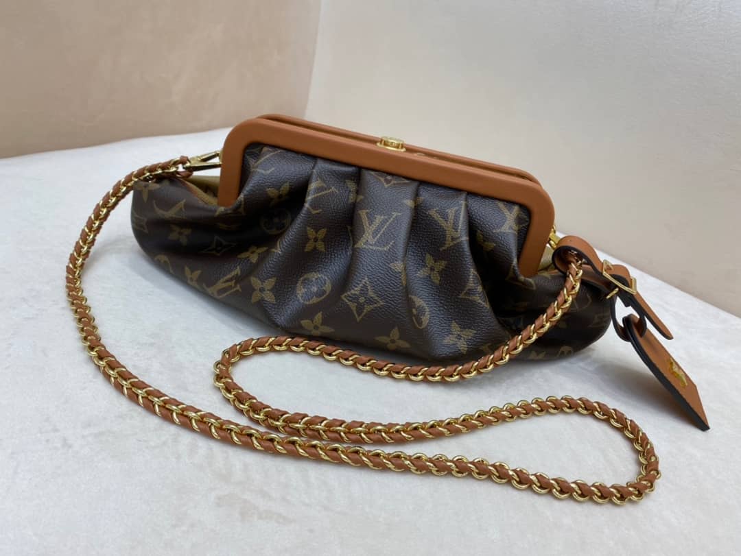 Best Replica Louis Vuitton Monogram Canvas Boursicot EW Replica Bag Brown M45229 - Colareps