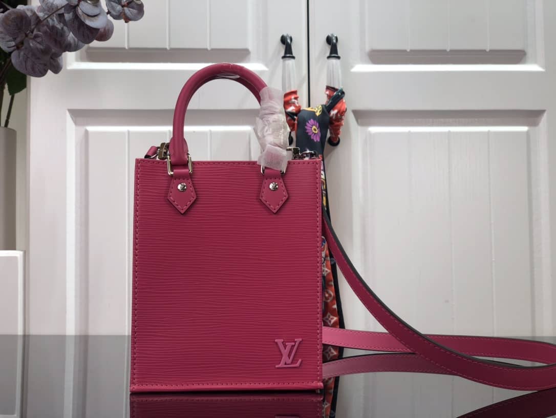 Best Replica Louis Vuitton Petit Sac Plat Flat Replica Shoulder Bag Pink M80169 - Colareps