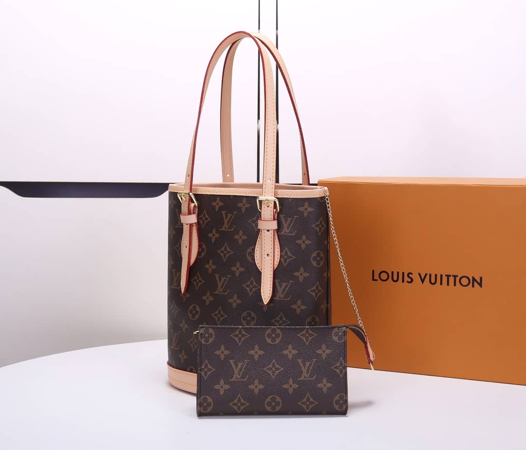 Best Replica Louis Vuitton Monogram Bucket Petit Replica Shoulder Bag M42238 - Colareps