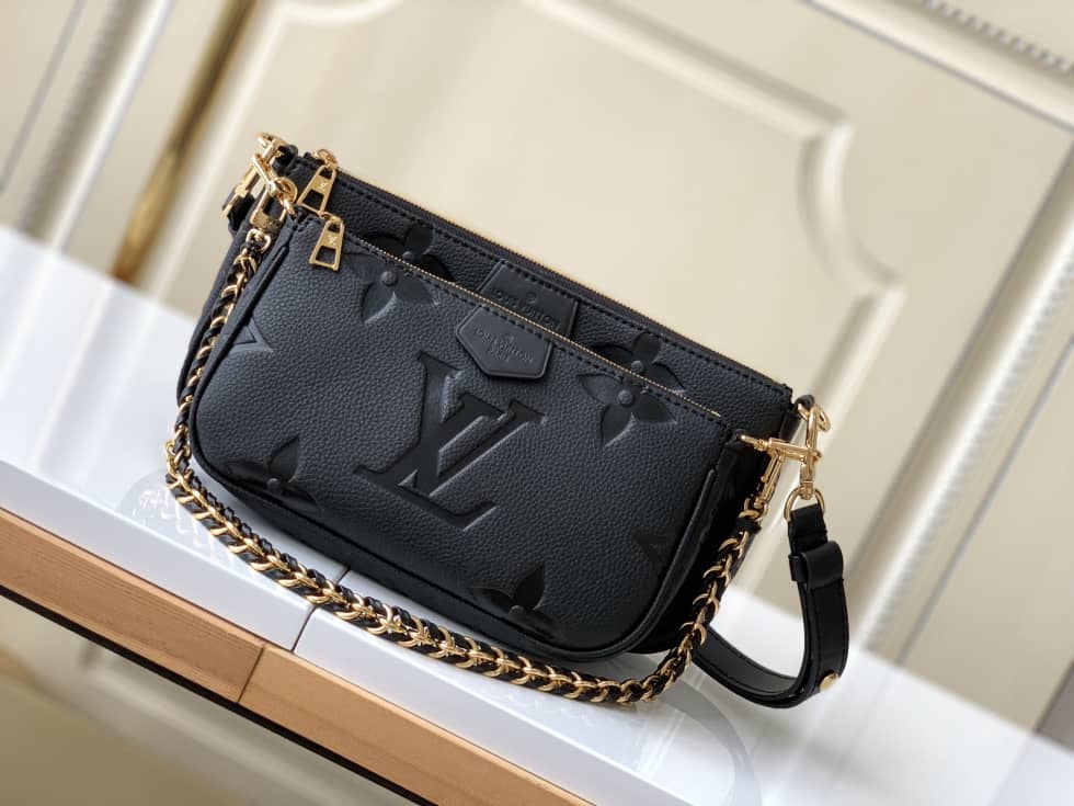 Best Replica Louis Vuitton Multi Pochette Accessoires Monogram Empreinte M80399 Replica - Colareps