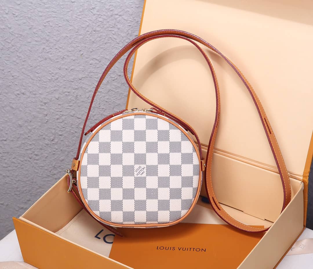 Best Replica Louis Vuitton Damier Azur Boite Chapeau Souple PM Replica N40333 - Colareps