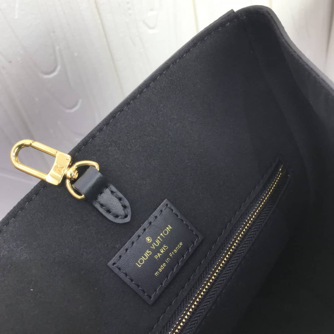 Best Replica Louis Vuitton Monogram Fold MM 2way Tote Replica Black M45409 - Colareps