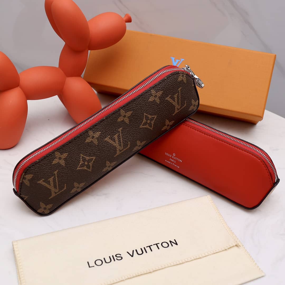 Best Replica Louis Vuitton Pencil Pouch Elizabeth Monogram Canvas Replica Brown GI0009 - Colareps