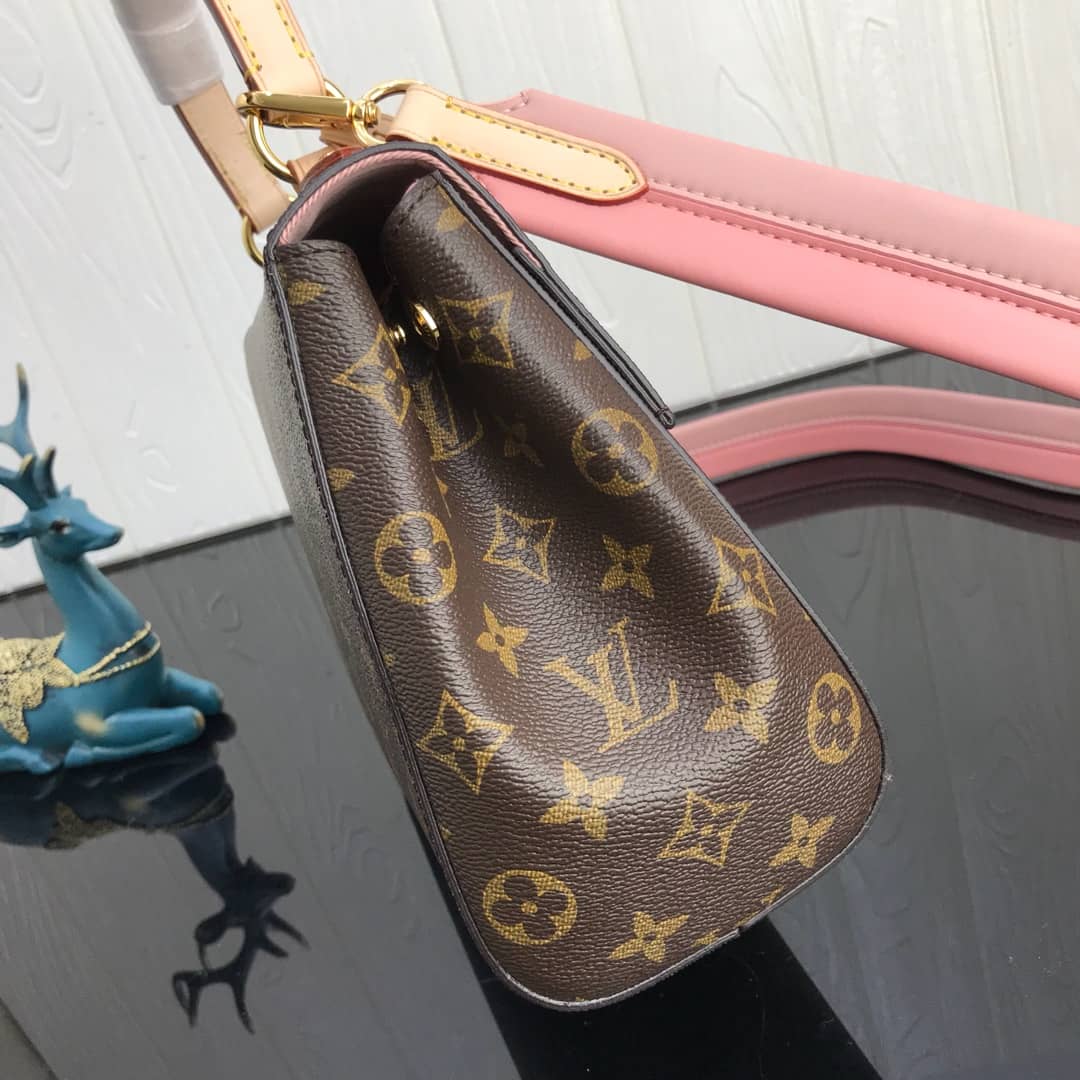 Best Replica Louis Vuitton Cluny BB Monogram Canvas Shoulder Bag Replica Pink M42738 - Colareps