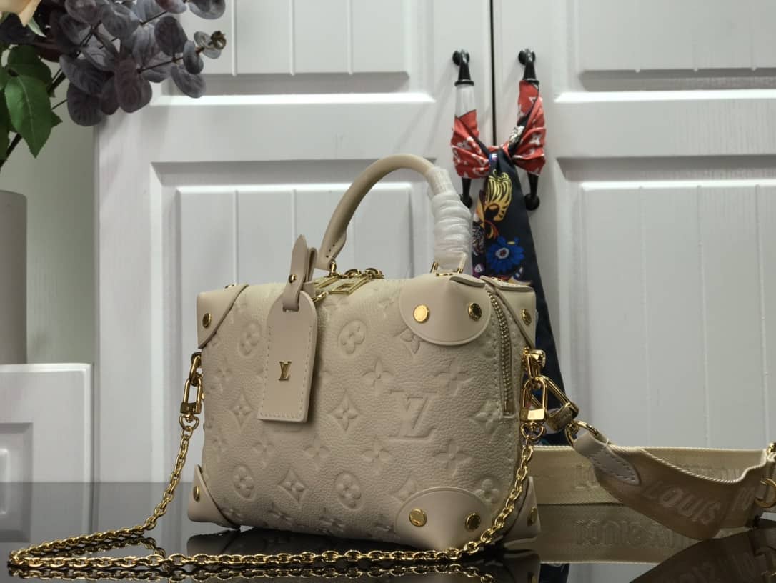Best Replica Best Replica Louis Vuitton Petite Malle Souple Monogram Replica Bag Beige M45571(ColaReps) - Colareps