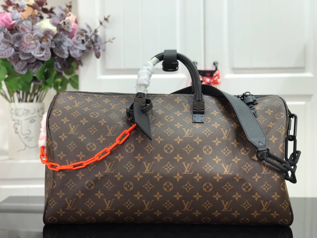 Best Replica Louis Vuitton Keepall Bandouliere 50 Monogram Solar Ray Canvas Replica Bag M44471 - Colareps