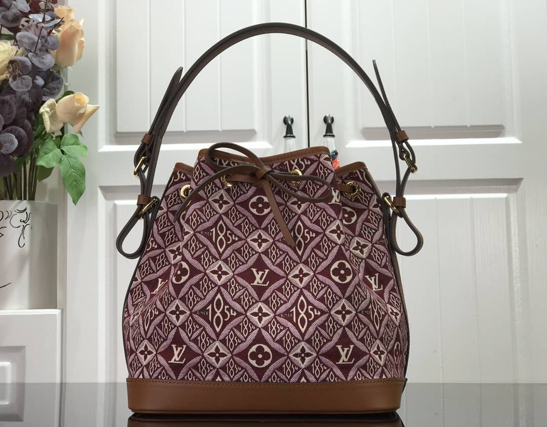 Best Replica Louis Vuitton Monogram Jacquard Since 1854 Petit NOE Replica Bag M57154 - Colareps