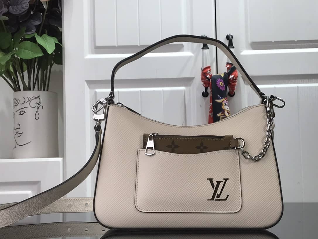 Best Replica Louis Vuitton Marelle Epi Leather Replica Bag Beige M80688 - Colareps