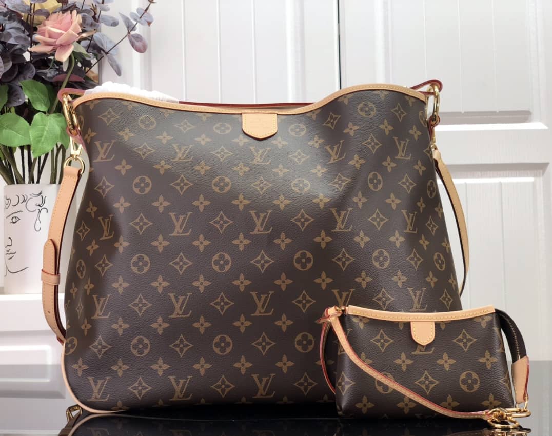 Best Replica Louis Vuitton Delightful Monogram Tote Replica Brown M40353 - Colareps