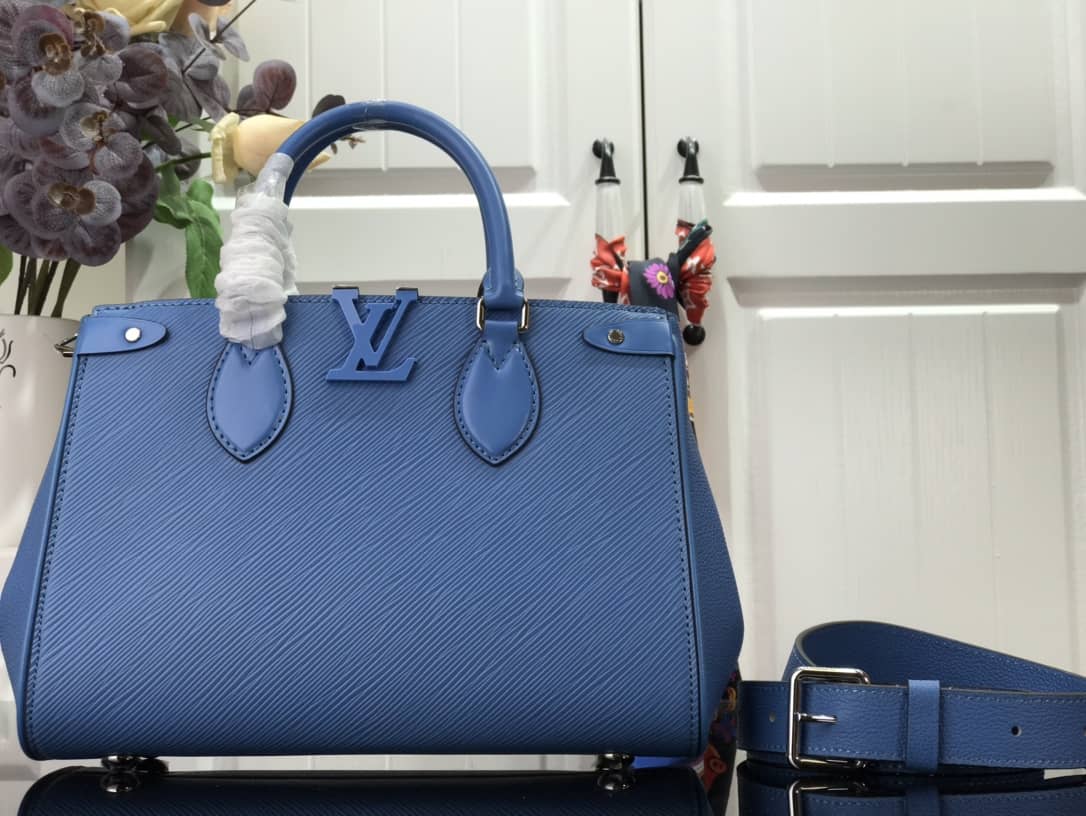 Best Replica Louis Vuitton Grenelle PM Tote Replica Blue M57681 - Colareps