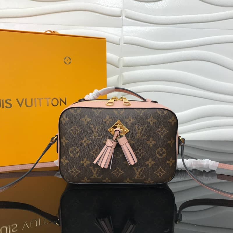 Best Replica Louis Vuitton Saintonge Monogram Canvas Replica Shoulder Bag Pink M43557 - Colareps