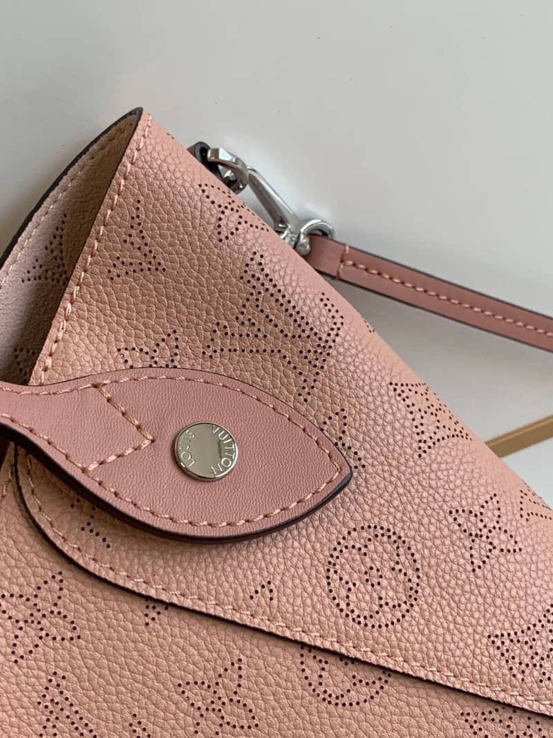 Best Replica Louis Vuitton Mahina Hina PM Leather Tote Replica Pink M54353 - Colareps