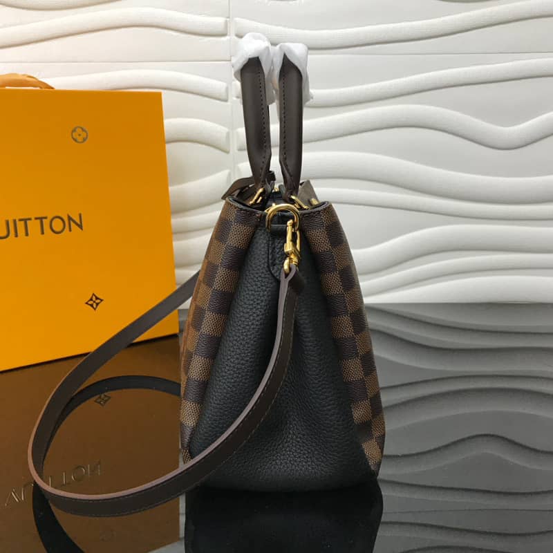 Best Replica Louis Vuitton Damier Ebene Canvas Brittany Bag Replica Black M41674 - Colareps