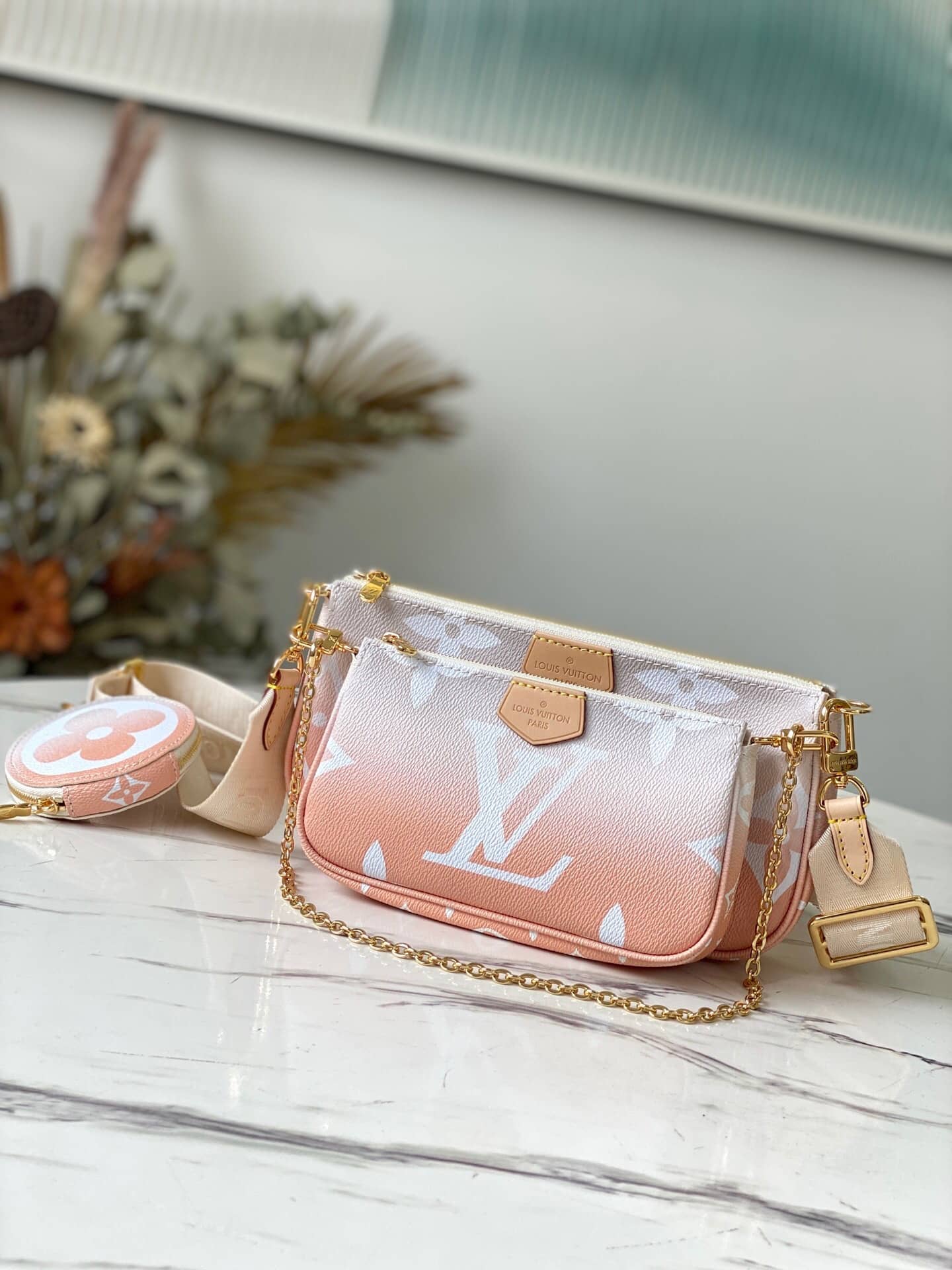 Best Replica Louis Vuitton Multi Pochette Accessoires Monogram Calfskin Replica Bag M57634 - Colareps