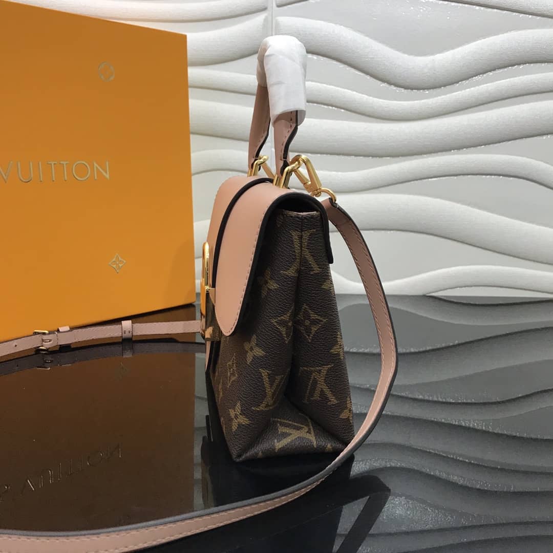 Best Replica Louis Vuitton Locky BB Replica Crossbody Handbag Pink M44321 - Colareps