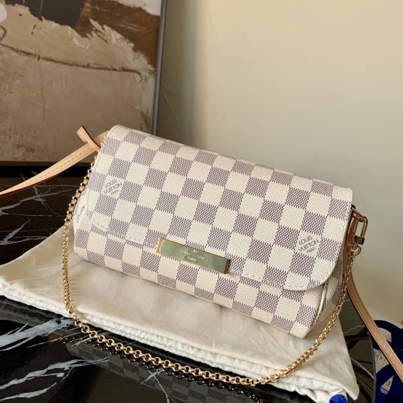 Best Replica Louis Vuitton Favorite MM Demier Azur Chain Replica Handbag N41275 - Colareps