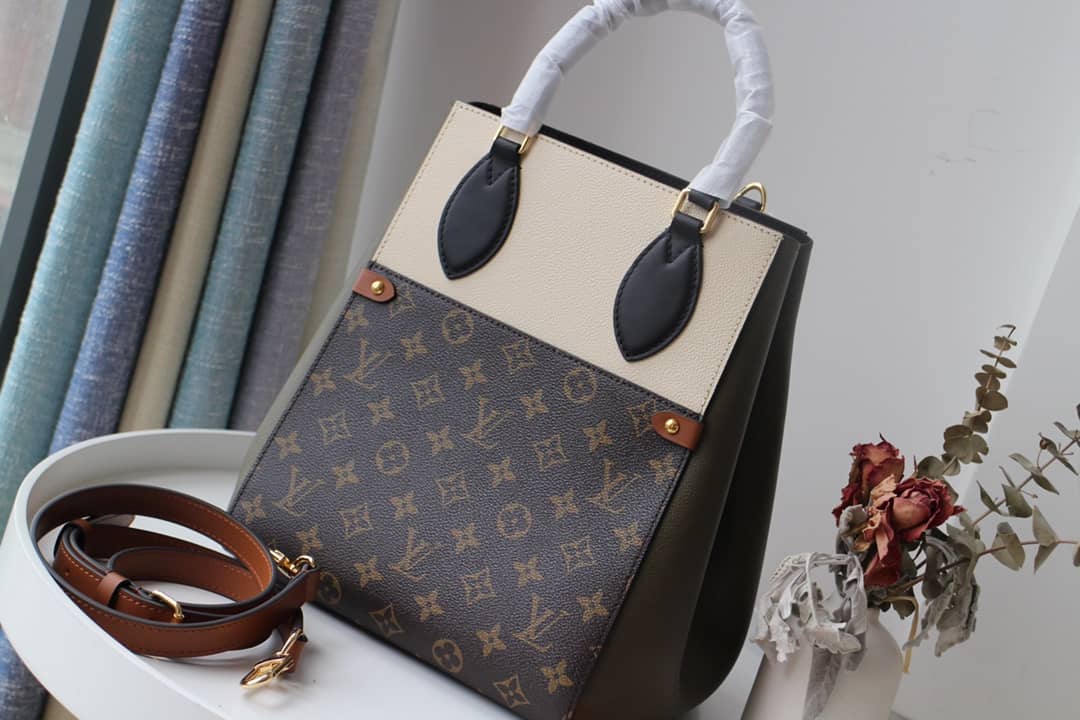 Best Replica Louis Vuitton Monogram Fold MM 2way Tote Replica White M45409 - Colareps