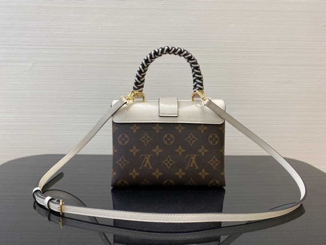 Best Replica Louis Vuitton Monogram Canvas Locky BB Bag Replica White M44321 - Colareps