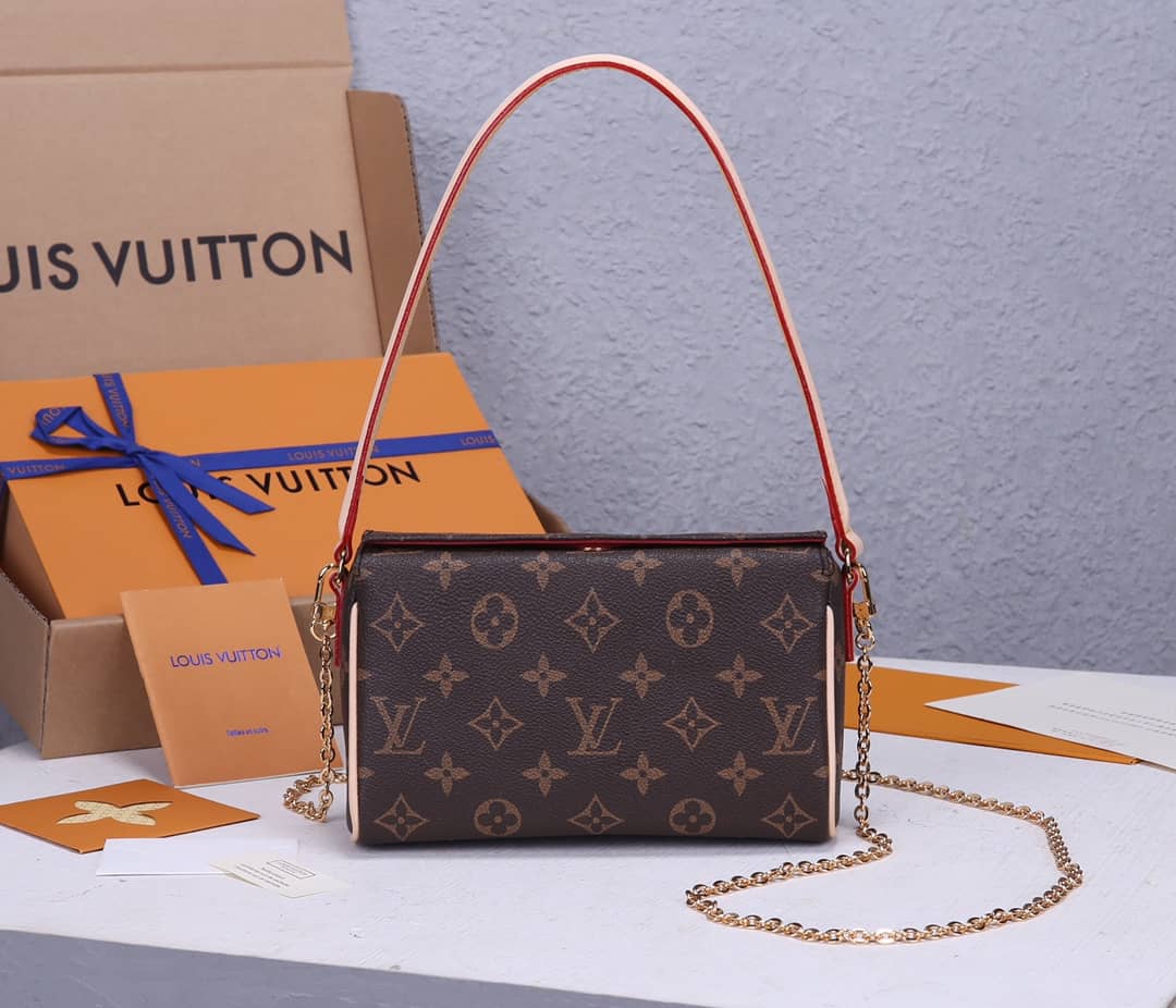 Best Replica Louis Vuitton Monogram Recital Leather Shoulder Bag Replica M51900 - Colareps