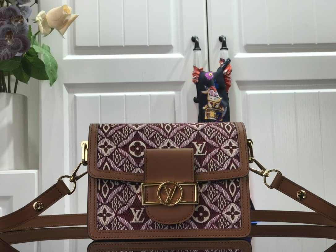 Best Replica Louis Vuitton Since 1854 Dauphine Mini Replica Handbag Red M57172 - Colareps