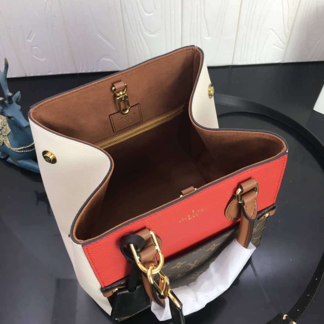 Best Replica Louis Vuitton Monogram Canvas Fold PM Tote Replica Red M45389 - Colareps